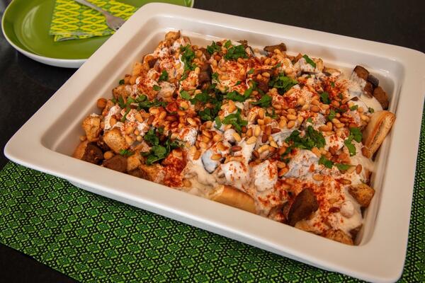 image of Chicken and Eggplant Fatteh