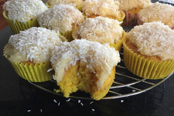 image of Pineapple Turmeric Cupcakes