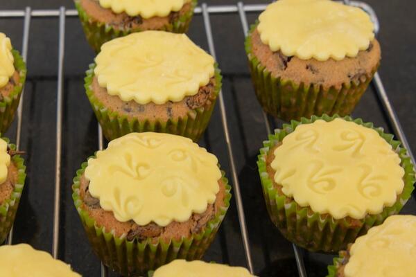 image of ​Easter Simnel Cupcakes 