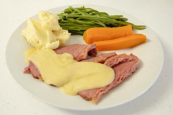 image of Corned Beef (Silverside) with Mustard sauce