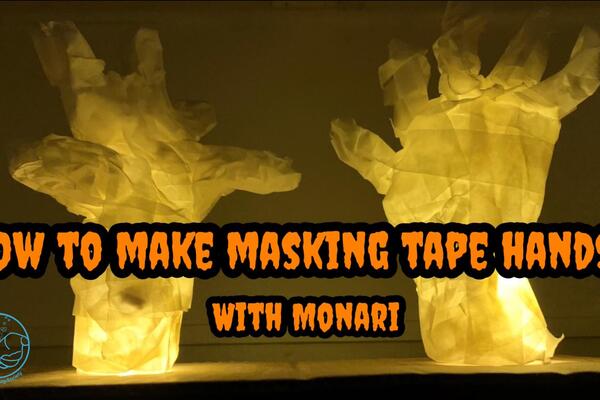 image of How to make masking tape hands with Monari?