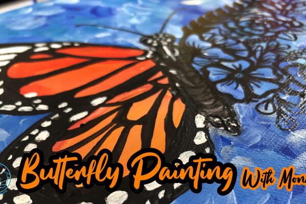image of Celebrate NZSL week by painting these beautiful Butterflies with Monari