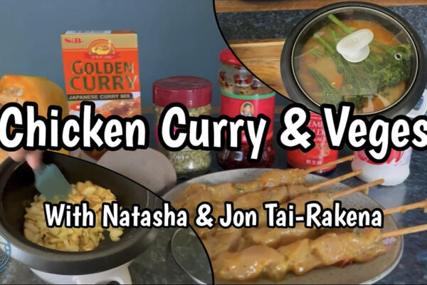 image of Chicken Curry and Veges (courtesy of Jon Tai-Rakena)