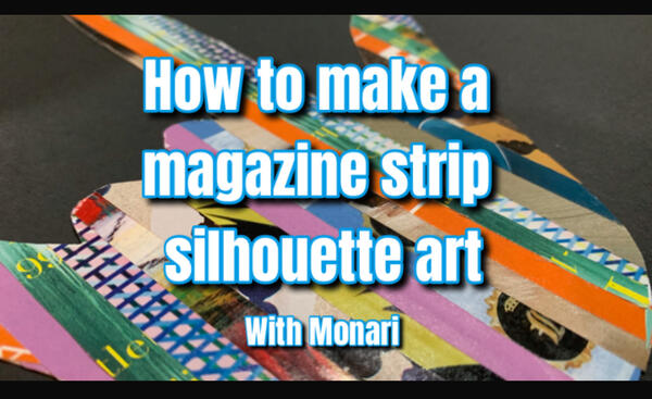 image of How to make a magazine strip silhouette art with Monari?