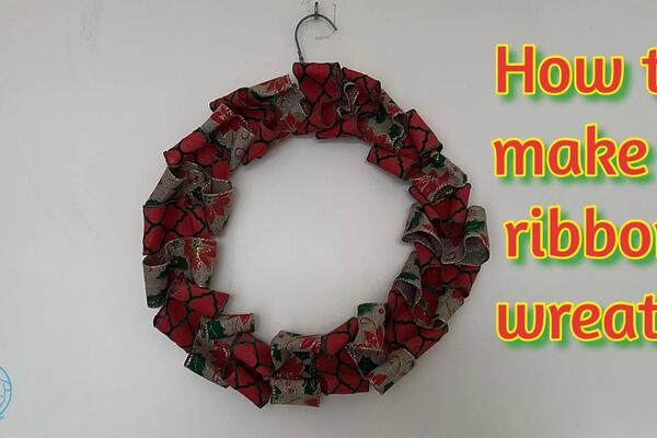 image of How to make a ribbon wreath with Monari?
