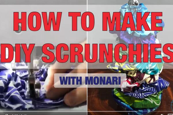 image of Be creative with Monari and make these fun scruncies! :-)