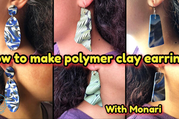image of How to make polymer clay earrings?