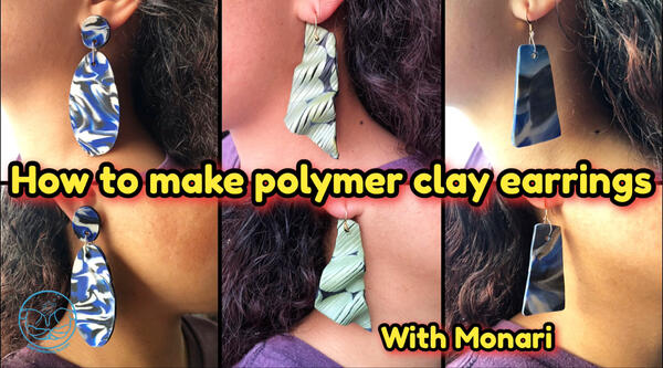 image of How to make polymer clay earrings?