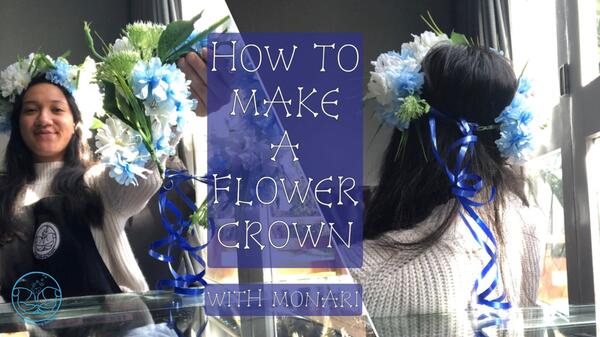 image of ​Make yourself this beautiful floral crown and feel like royalty!