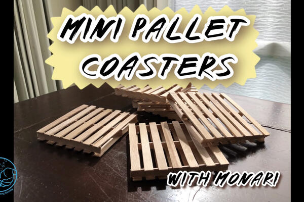 image of Mini Pallet Coasters with Monari 