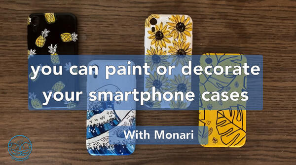 image of You can paint or decorate your smartphone cases with Monari