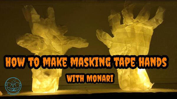 image of How to make masking tape hands with Monari?