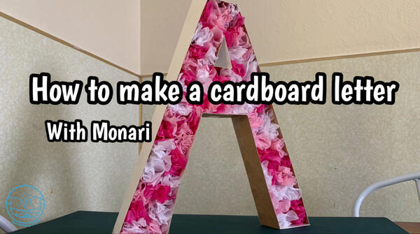 image of How to make a cardboard letter with Monari?