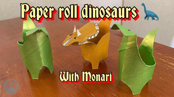 image of Paper Roll Dinosaurs with Monari