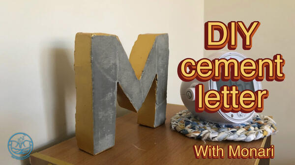 image of ​DIY Cement Letter with Monari